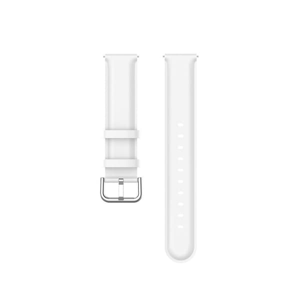 20mm Universal cool og enkel urrem i ægte læder - Hvid White