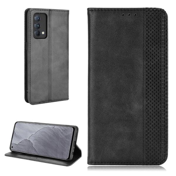 Bofink Vintage Realme GT Master Læder Etui - Sort Black