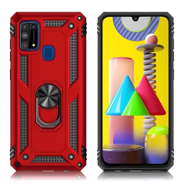 Bofink Combat Samsung Galaxy M31 kotelot - Punainen Red