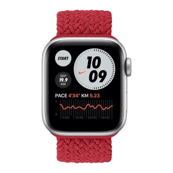 Apple Watch (45mm) elastic watch strap - Red / Size: L Red