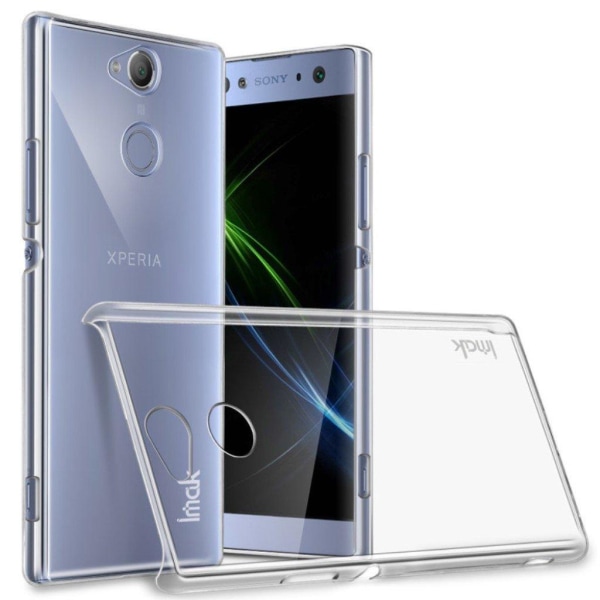 IMAK Sony Xperia XA2 beskyttelsesetui i plastik med krystalklar design - Transparent Transparent