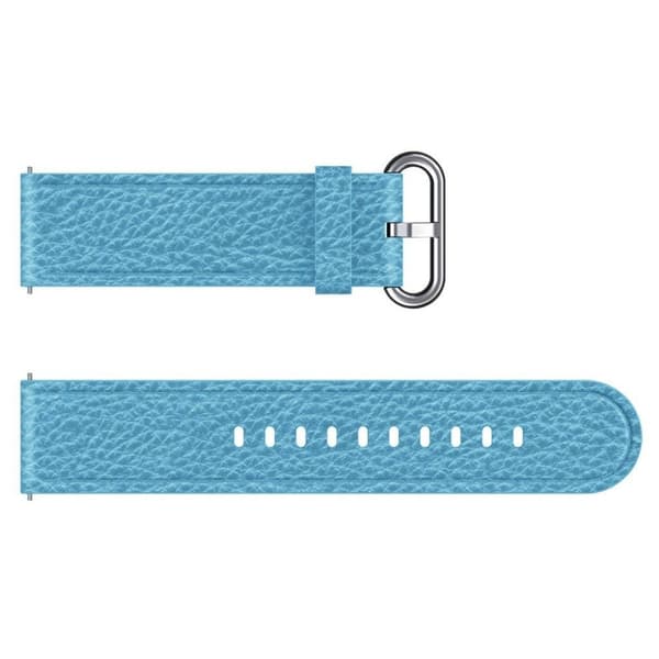 Samsung Gear S3 Classic / S3 Frontier / Galaxy Watch 46mm ægte læder Urrem - Himmelblå Blue