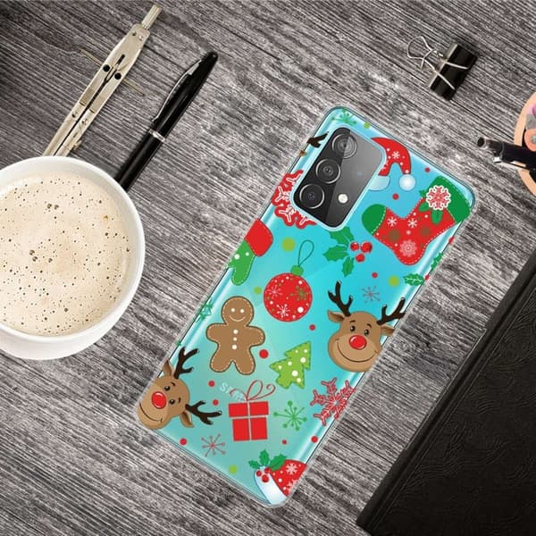 Juletaske til Samsung Galaxy A73 - Christmas Sticker Red