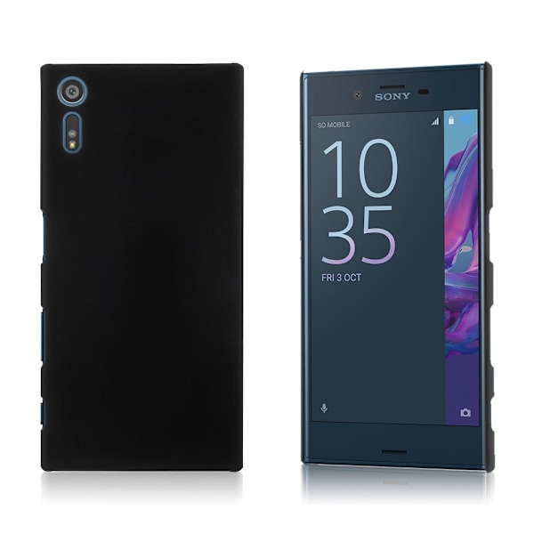 Sund Sony Xperia XZ gummibelagt cover - Sort Black