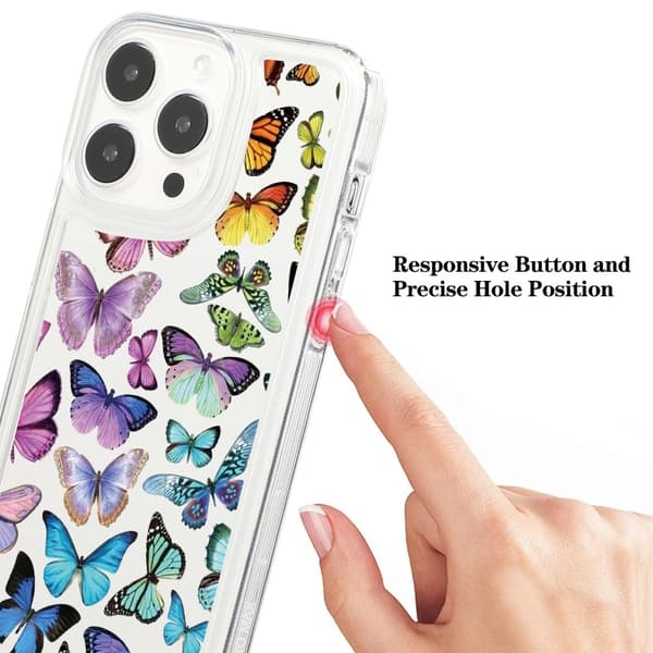 Super tyndt, blødt og holdbart iPhone 15 Pro cover - Style A Multicolor