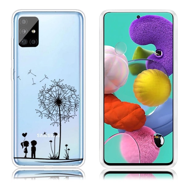 Deco Samsung Galaxy A51 skal - Maskros Svart