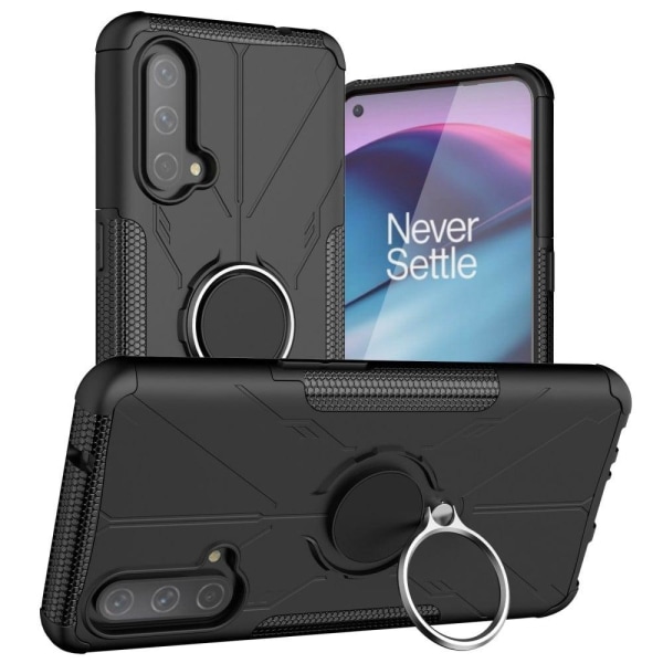 Kickstand cover with magnetic sheet for OnePlus Nord CE 5G - Bla Svart
