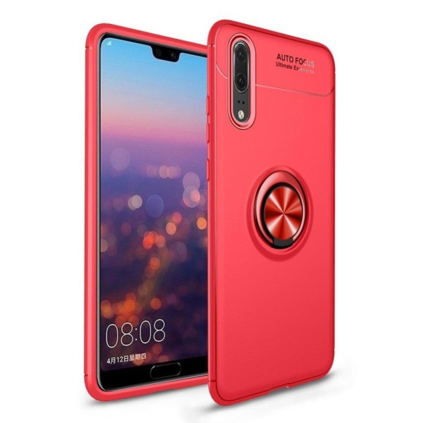 Huawei P20 Pro mobilskal i metall och TPU material skyddande fin Röd