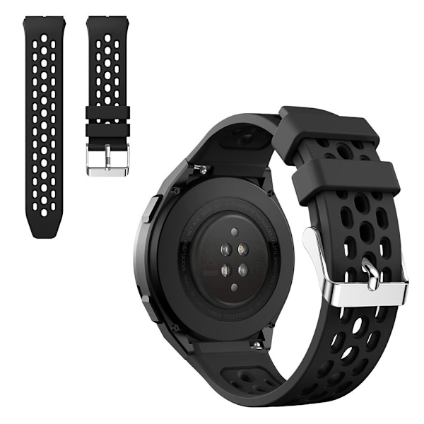 Huawei Watch GT 2e dual tone silikoneurrem - Sort Black