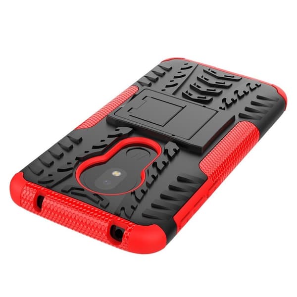 Offroad Motorola Moto G7 Play kuoret - Punainen Red