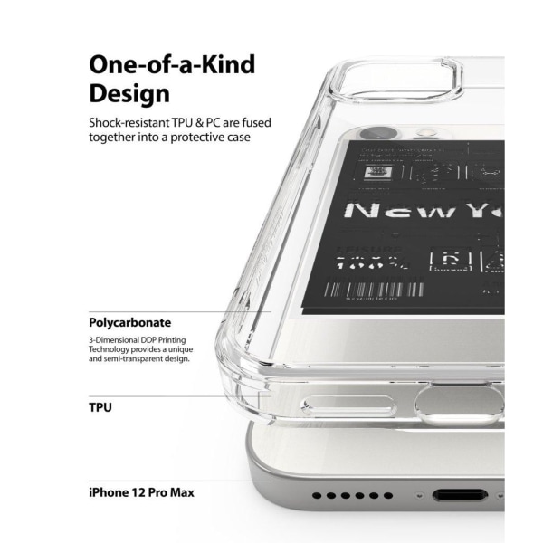 Ringke FUSION DESIGN - iPhone 12 Pro Max - Seoul Transparent
