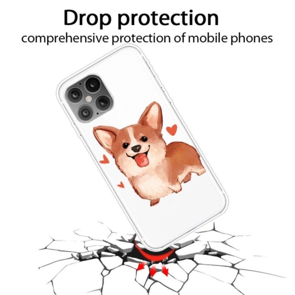 Printing Skin Fleksibelt Beskyttelsescover iPhone 12 Pro Max 6.7 Brown