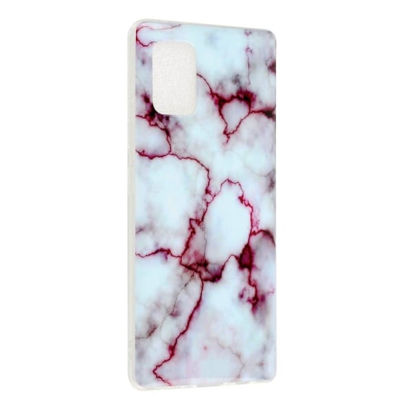 Marble Samsung Galaxy A03s Suojakotelo - Punainen Multicolor