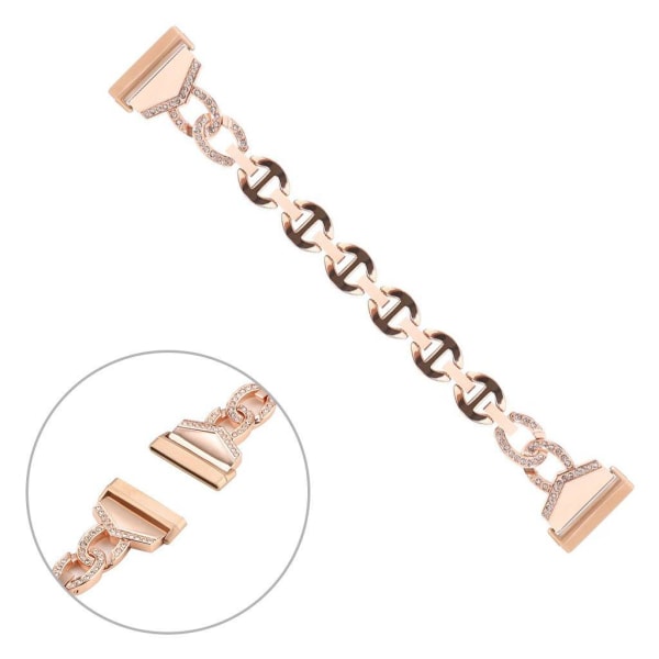 Fitbit Versa 3 strass décor klockarmband - rosa guld Rosa