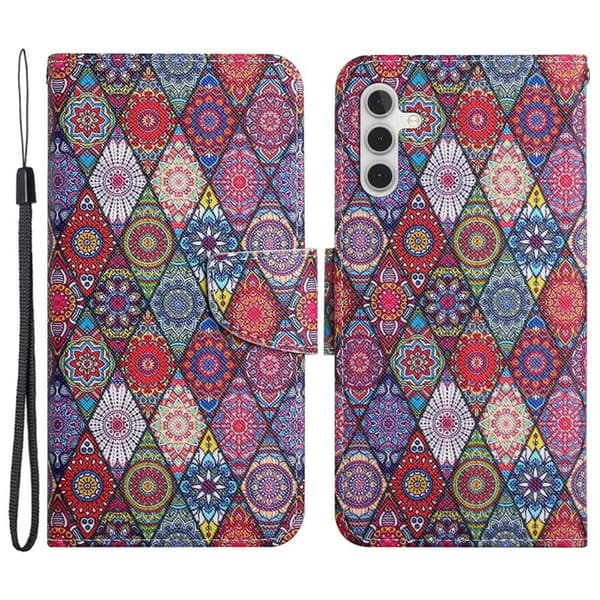 Wonderland Samsung Galaxy S24 flip etui - Kalejdoskop Multicolor