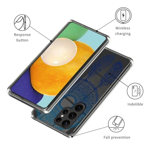 Deco Samsung Galaxy S23 Ultra skal - Drömfångare Blå