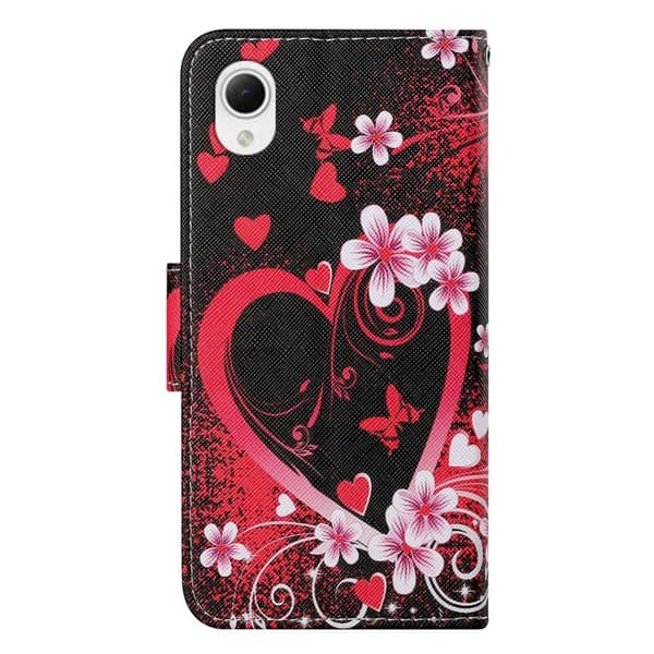 Wonderland Samsung Galaxy A23e Flippetui - Rød Hjerte Red