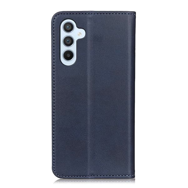 Äkta läder Samsung Galaxy M14 fodral - Blå Blå