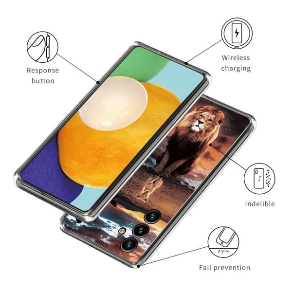Deco Samsung Galaxy M14 skal - Lejon Brun