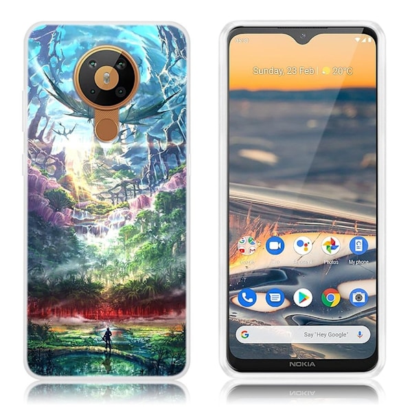Deco Nokia 5.3 kuoret - Ihmemaa Multicolor
