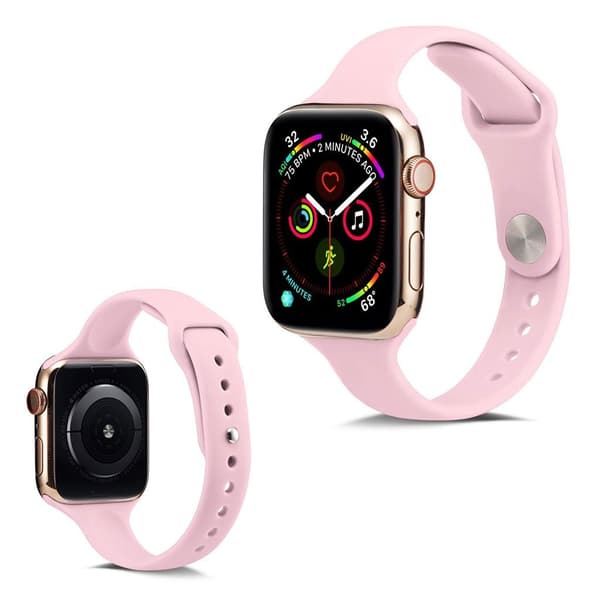 Apple Watch Series 5 40mm simpel silikone Urrem - Lyserød Pink