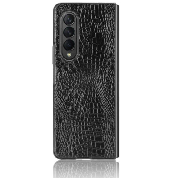 Croco Suojakotelo Samsung Galaxy Z Fold3 5G - Musta Black