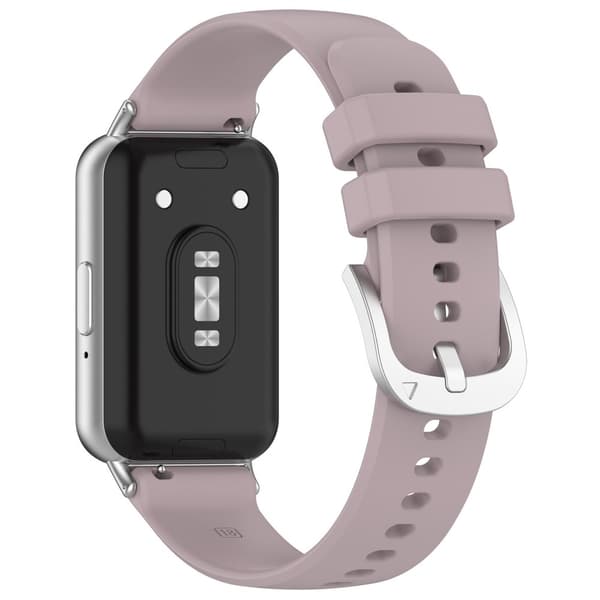 Samsung Galaxy Fit3 Watch Band Blødt Silikone Strap Replacement - Lyselilla Purple