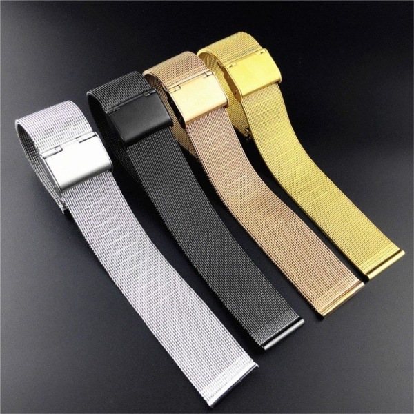 12mm durable stainless steel watch band - Gold Guld