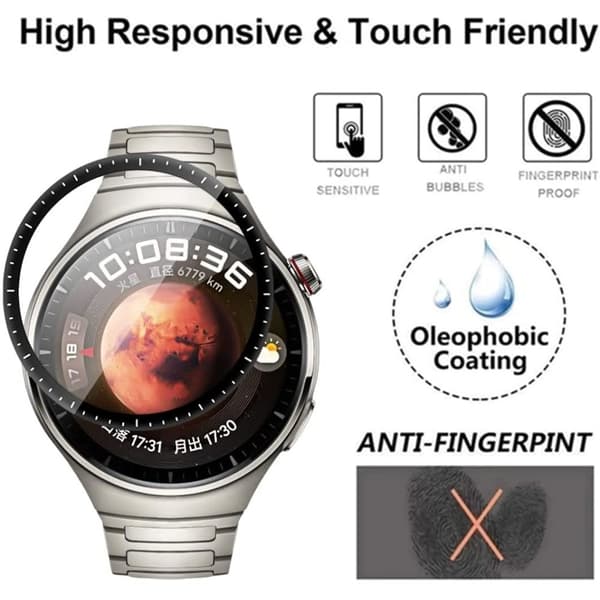 Huawei Watch 4 Pro curved clear screen protector Transparent
