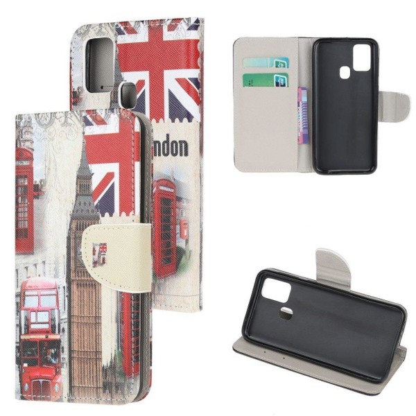 Wonderland Huawei P Smart 2020 Etui - Big Ben og Engelsk Flag Multicolor