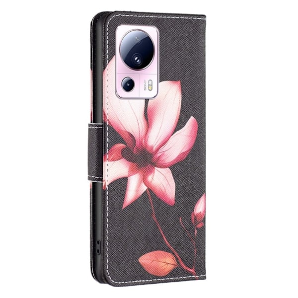 Wonderland Xiaomi 13 Lite / Civi 2 Läppäkotelo - Pinkki Flower Pink