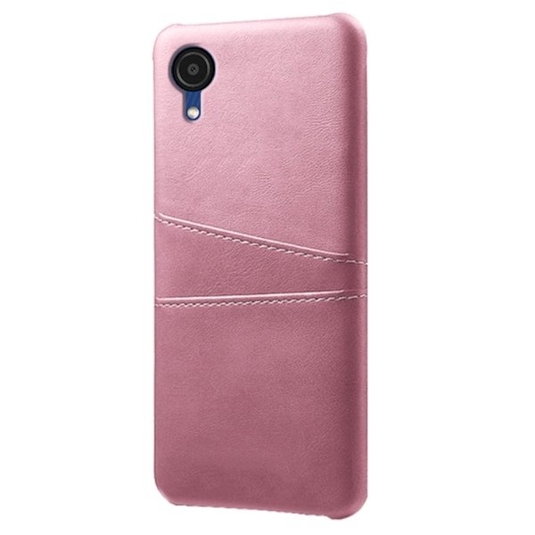 Dual Card Etui Samsung Galaxy A23e - Rødguld Pink