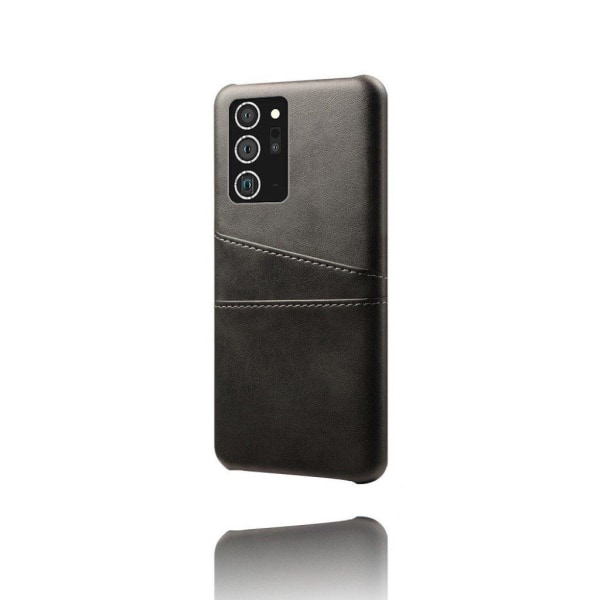 Dual Card Etui Samsung Galaxy Note 20 Ultra - Sort Black