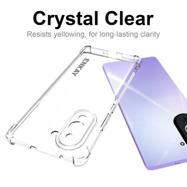 ENKAY klart faldsikkert etui til Huawei nova 10 Transparent
