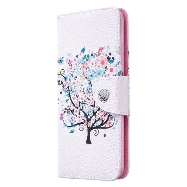 Wonderland Huawei P40 Lite / Nova 6 SE Etui - Blomstertræ Pink