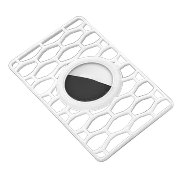 AirTags unique card style cover - White Octagon Vit