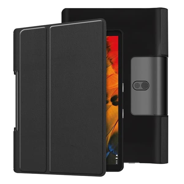 Lenovo Yoga Smart Tab 10.1 hållbart flipfodral i läder - Svart Blå