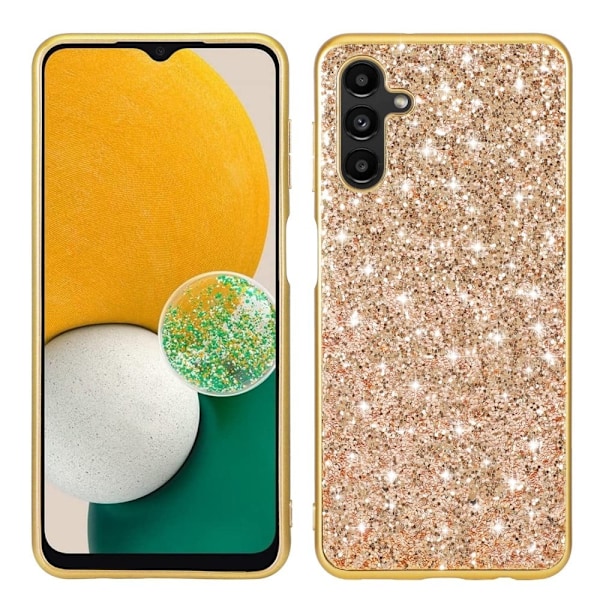 Glitter Samsung Galaxy A14 Etui - Guld Gold