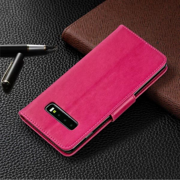 Butterfly Samsung Galaxy S10 Plus veske - Rose Pink