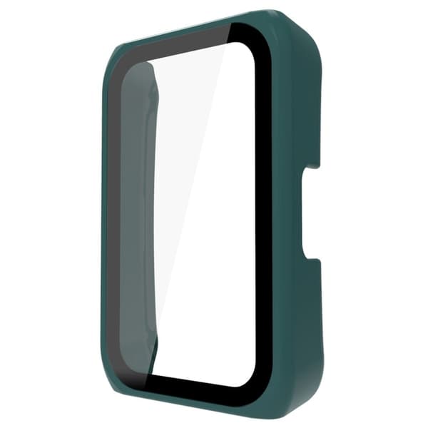 Huawei Band 7 / Honor Band 6 cover with tempered glass screen protector - Dark Green Grön