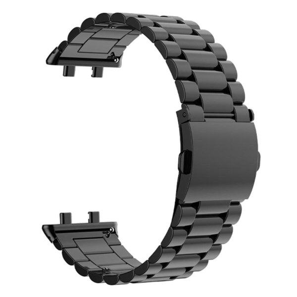 Oppo Watch 3 Pro three bead style stainless steel watch strap - Svart