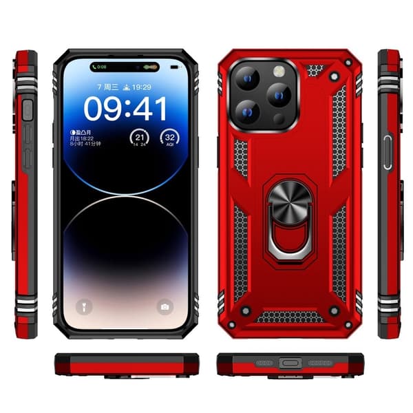 Bofink Combat iPhone 15 Pro Max skal - Röd Röd