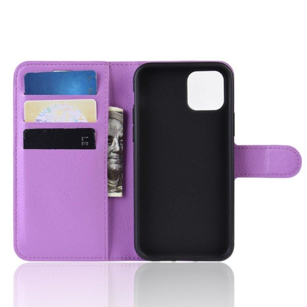 Klassisk iPhone 11 flip etui - Lilla Purple