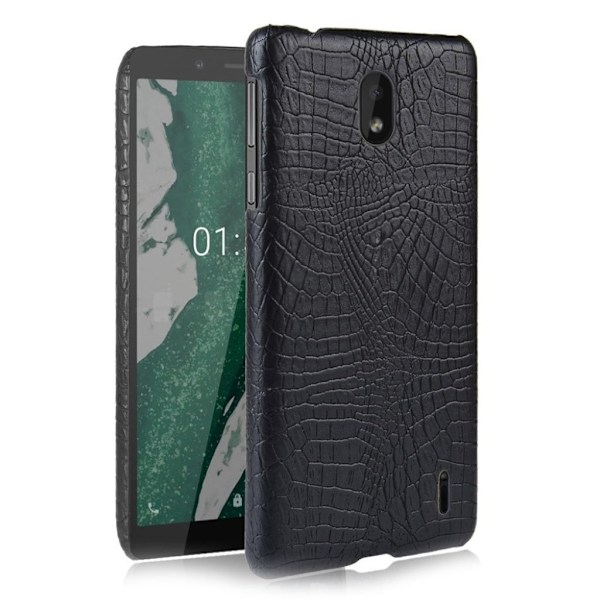 Croco Nokia 1 Plus cover - Sort Black