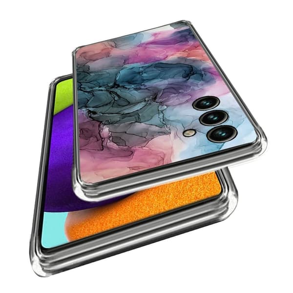 Marmordesign Samsung Galaxy A05s deksel - Stil D Green