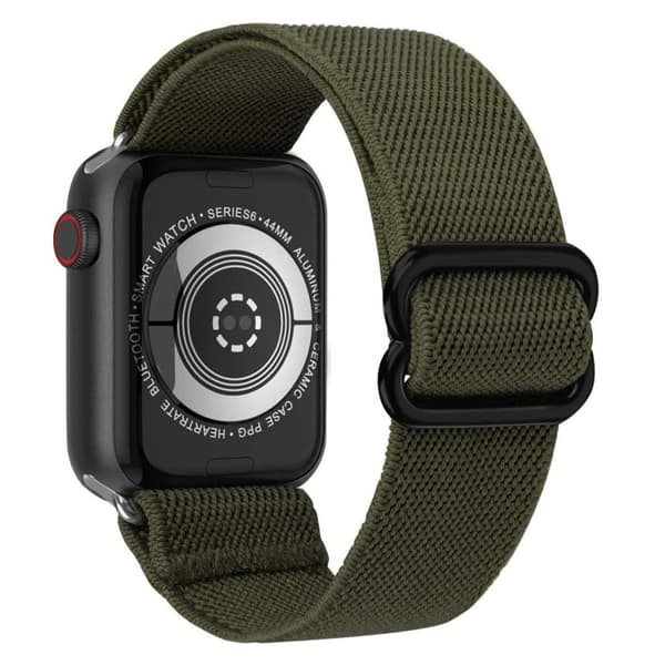 Apple Watch 40mm elastic pattern watch strap - Green Grön