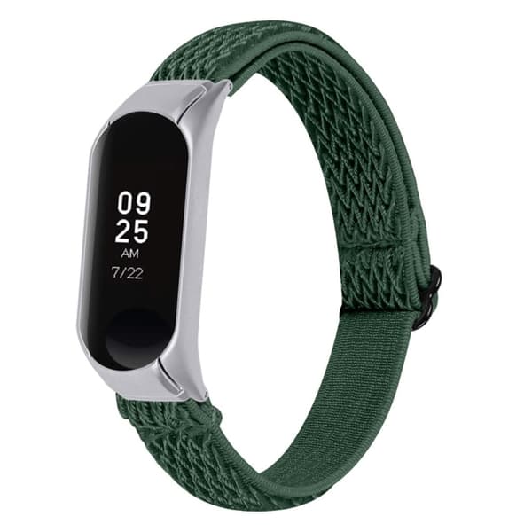 Xiaomi Mi Band 7 elastisk nylon-urrem - Militærgrøn Green
