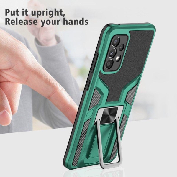 Shockproof Hybrid Suojakuori With Kickstand For Samsung Galaxy A72 5G - Vihreä Green