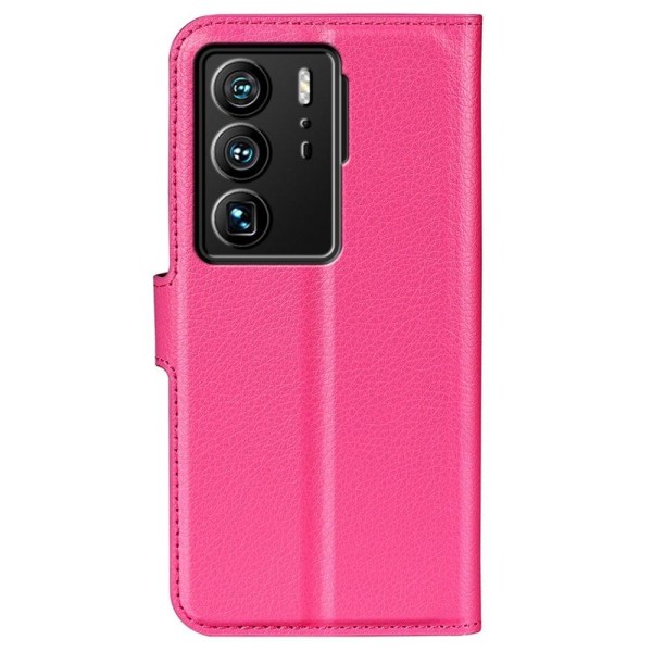 Klassisk ZTE Axon 40 Ultra Flip Etui - Rose Pink