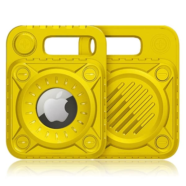 AirTags TPU-deksel i punk-stil - Gul Yellow
